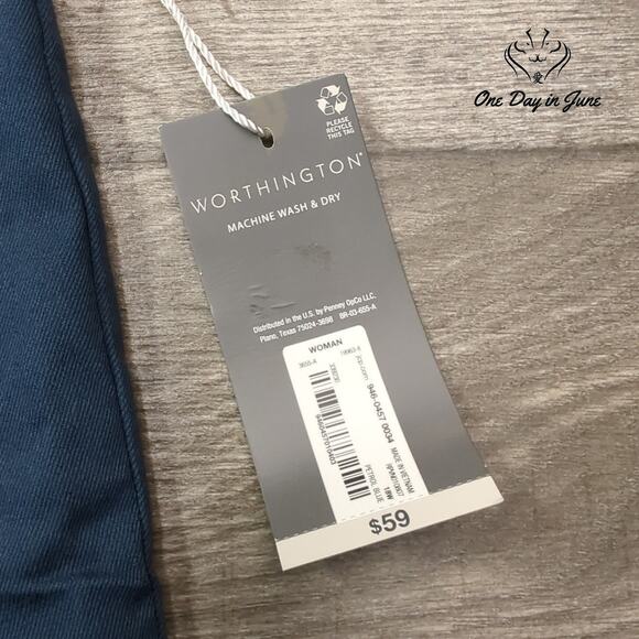 Worthington Plus Size Slim Leg Pants Size 18W - Picture 2 of 6